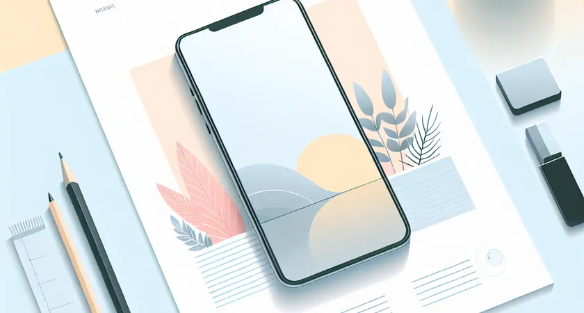 Un smartphone sur une table