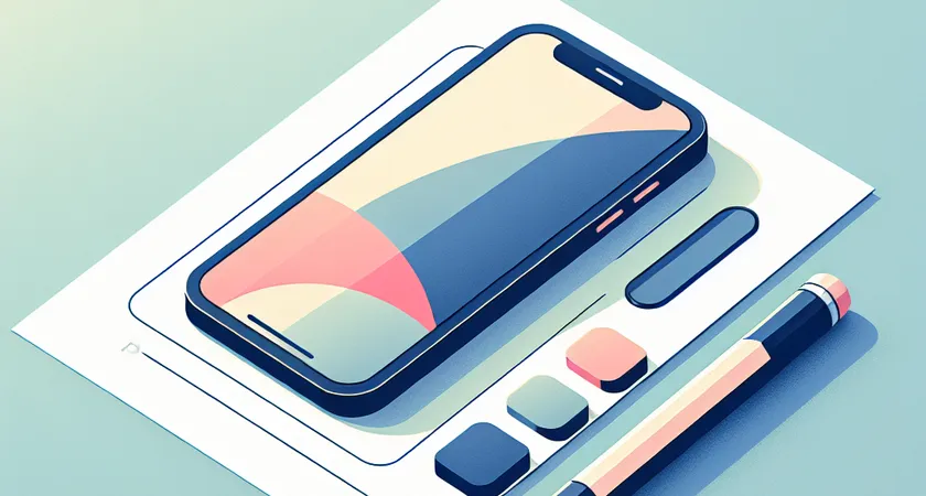 Un smartphone sur une table