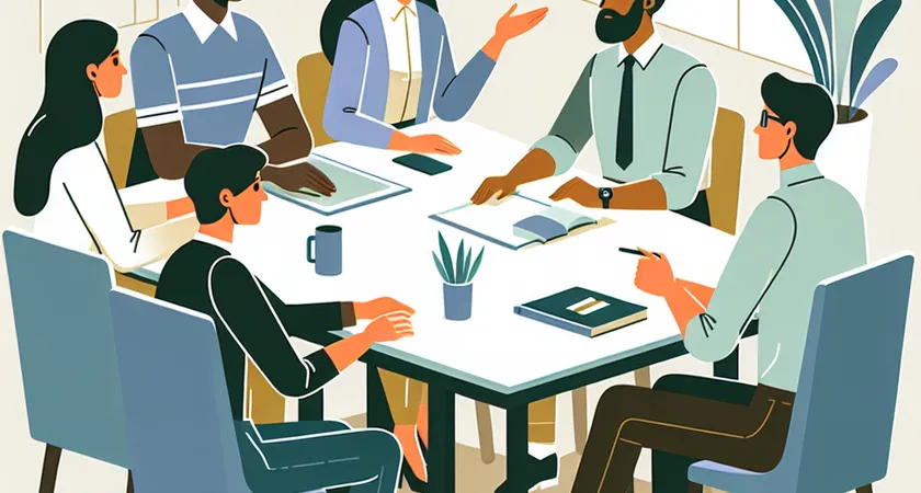 Des personnes en réunion dans un espace de coworking