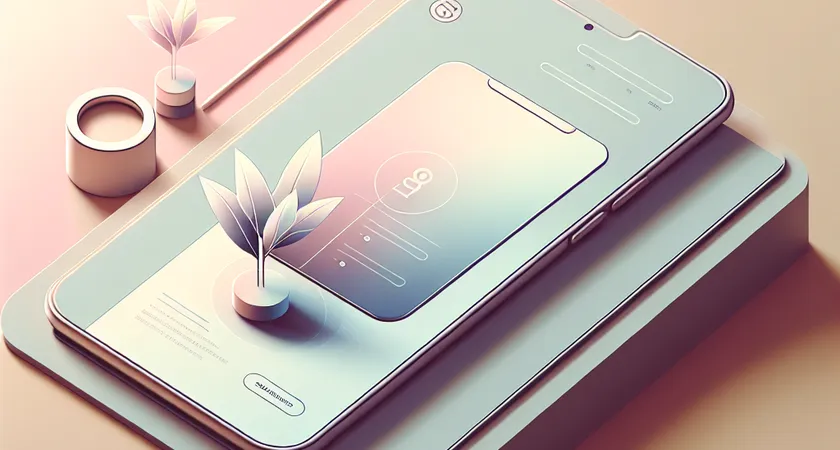 Un smartphone sur une table