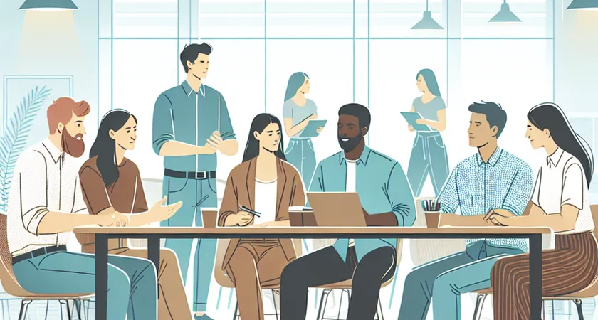 Des personnes en réunion dans un espace de coworking