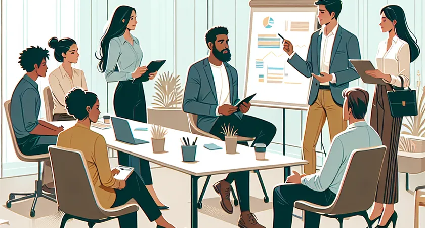 Des personnes en réunion dans un espace de coworking