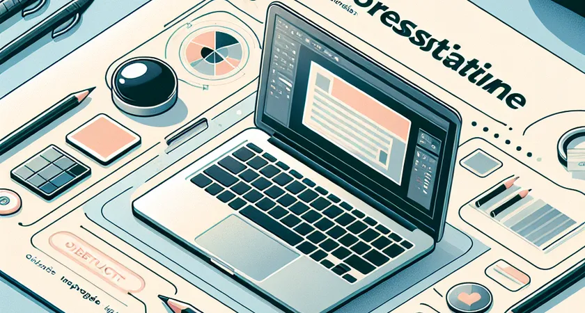 Un ordinateur portable sur un bureau