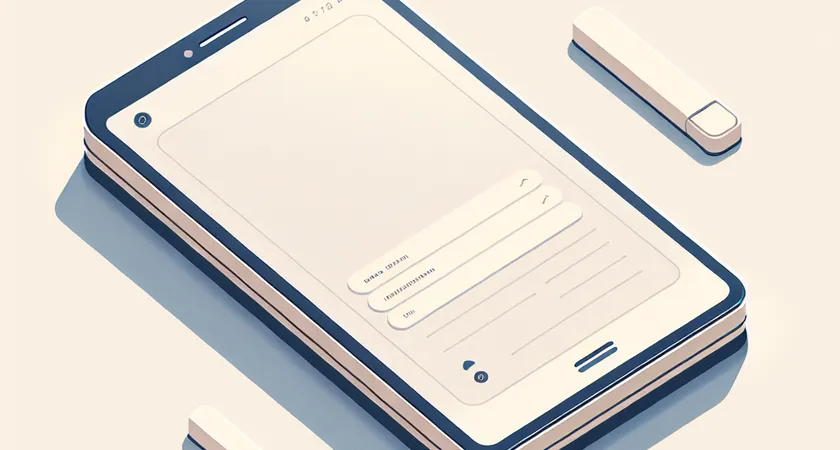 Un smartphone sur une table