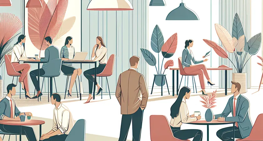 Des personnes en réunion dans un espace de coworking