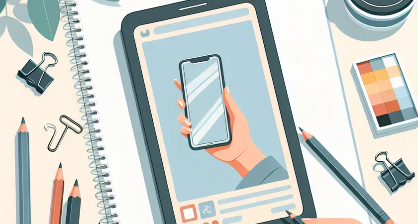 Un smartphone sur une table