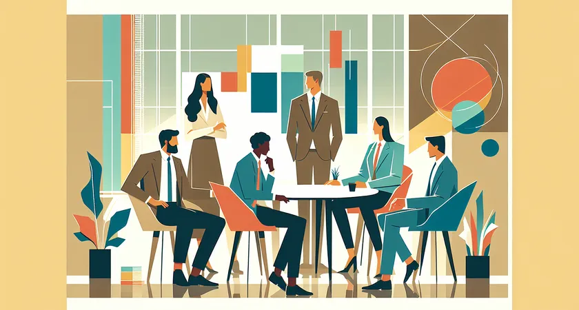 Des personnes en réunion dans un espace de coworking
