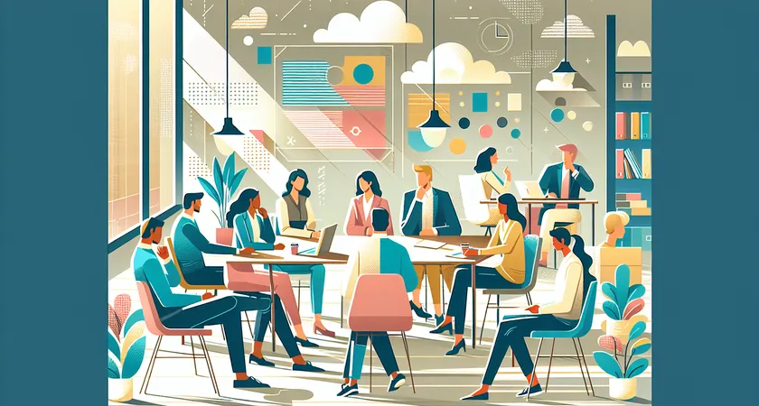 Des personnes en réunion dans un espace de coworking