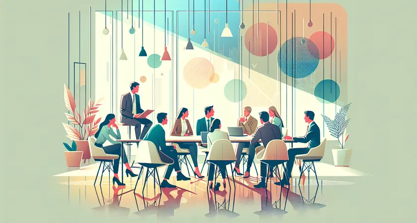 Des personnes en réunion dans un espace de coworking