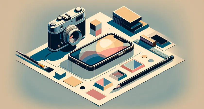 Un smartphone sur une table