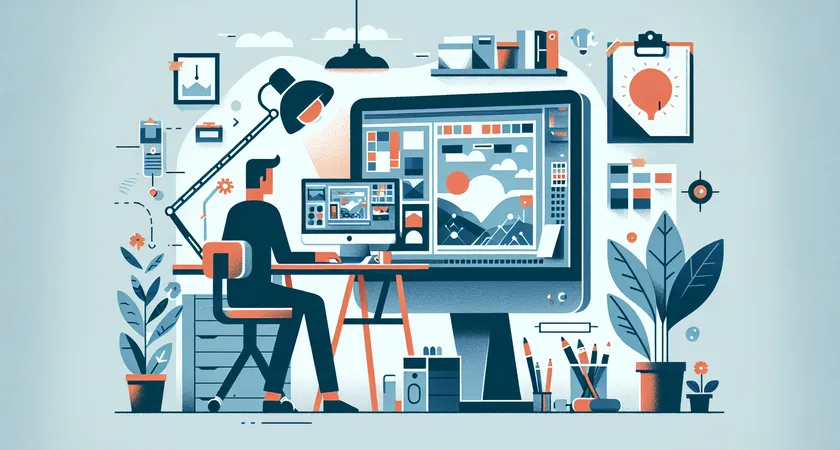 Un bureau moderne avec un ordinateur