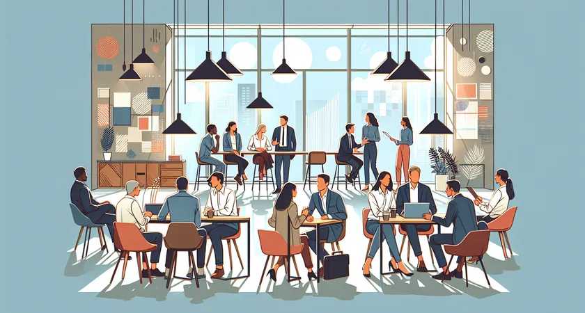 Des personnes en réunion dans un espace de coworking
