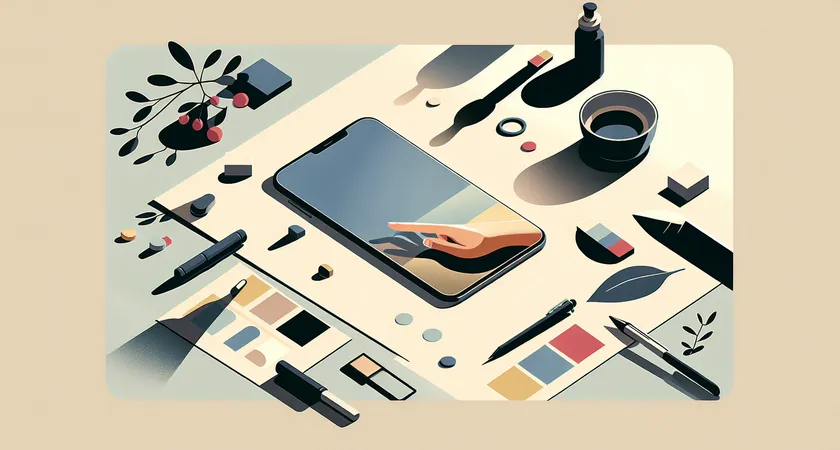 Un smartphone sur une table