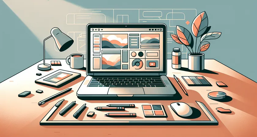Un ordinateur portable sur un bureau