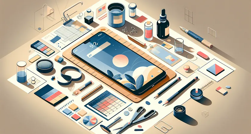 Un smartphone sur une table
