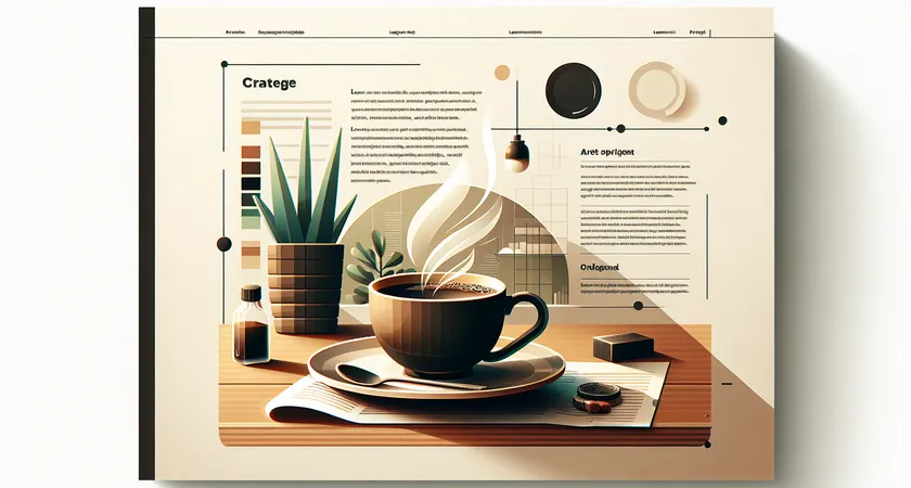 Un café sur un bureau