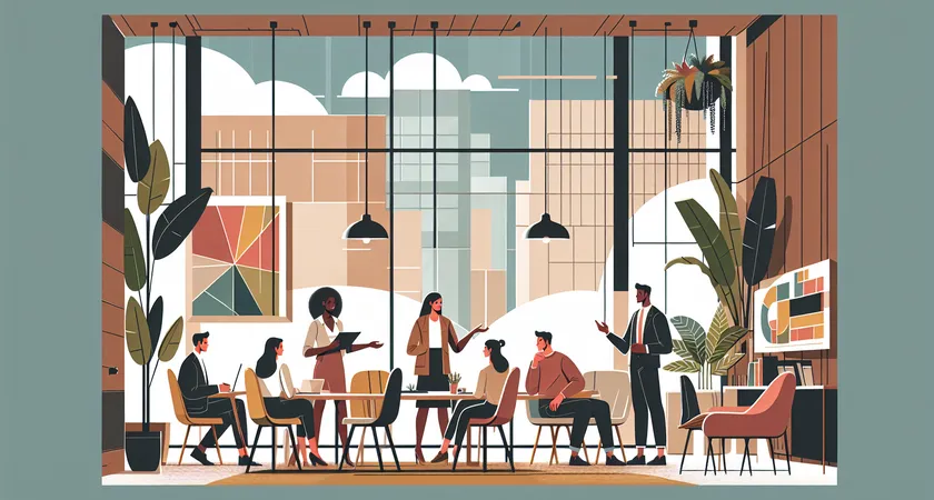 Des personnes en réunion dans un espace de coworking