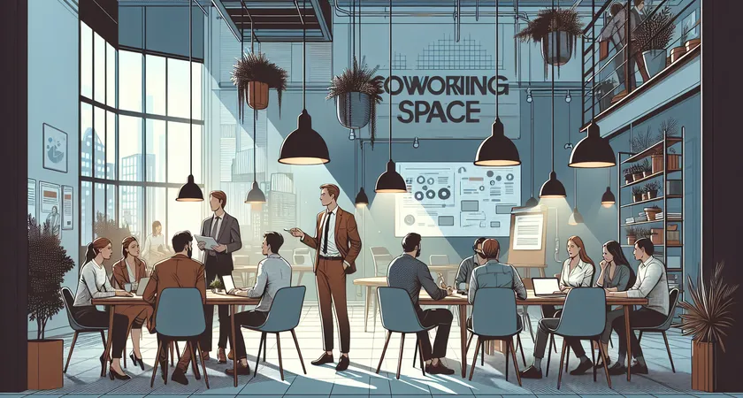 Des personnes en réunion dans un espace de coworking