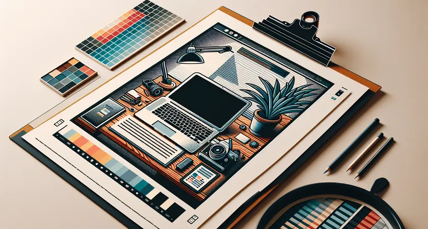 Un ordinateur portable sur un bureau