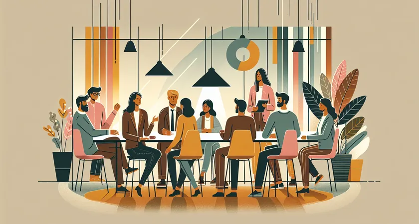 Des personnes en réunion dans un espace de coworking