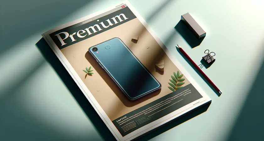 Un smartphone sur une table