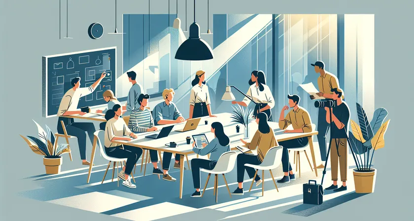 Des personnes en réunion dans un espace de coworking