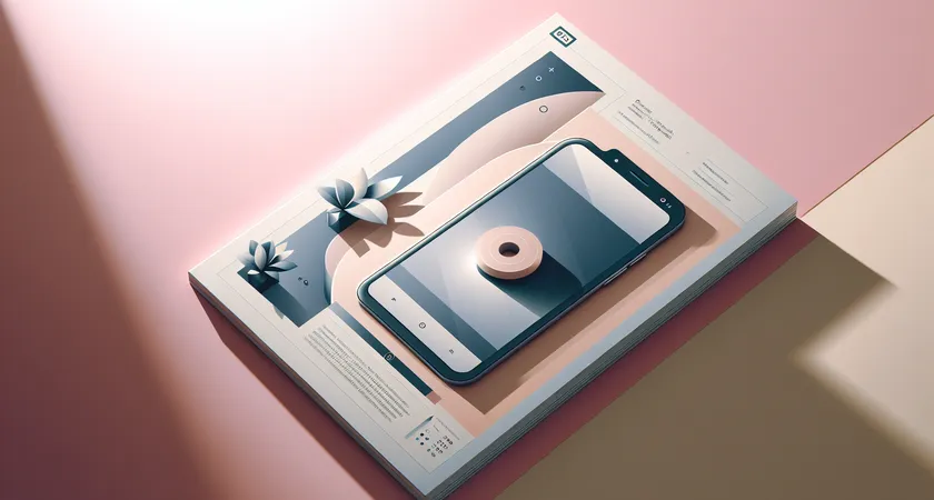 Un smartphone sur une table