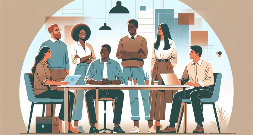 Des personnes en réunion dans un espace de coworking