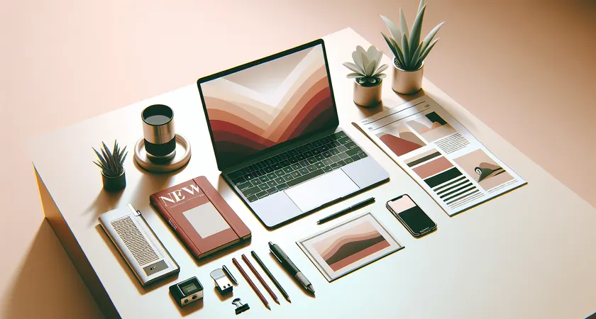 Un ordinateur portable sur un bureau
