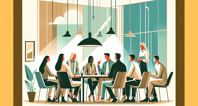 Des personnes en réunion dans un espace de coworking