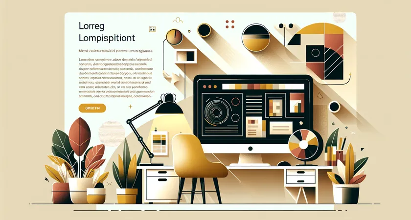 Un bureau moderne avec un ordinateur