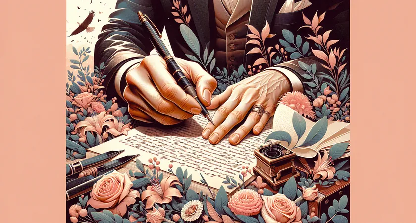 Une main tenant un stylo