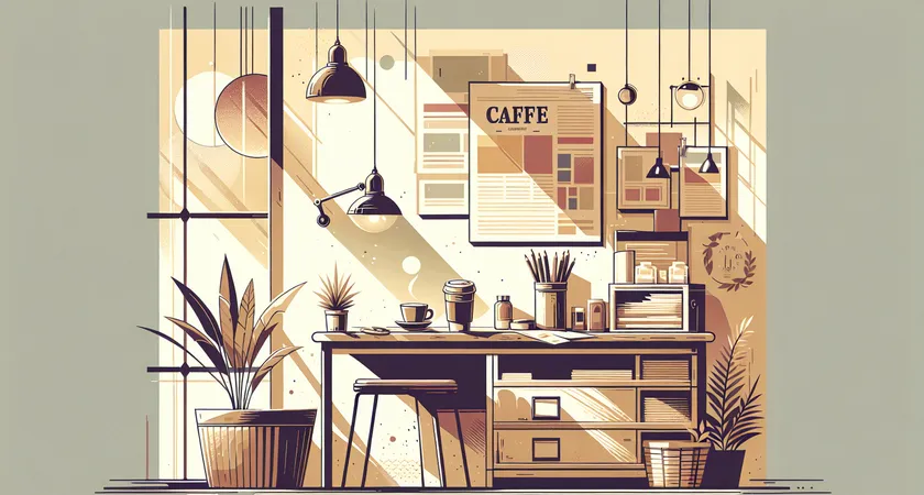 Un café sur un bureau