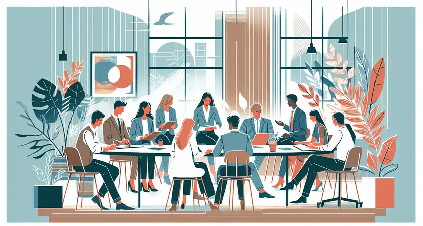 Des personnes en réunion dans un espace de coworking