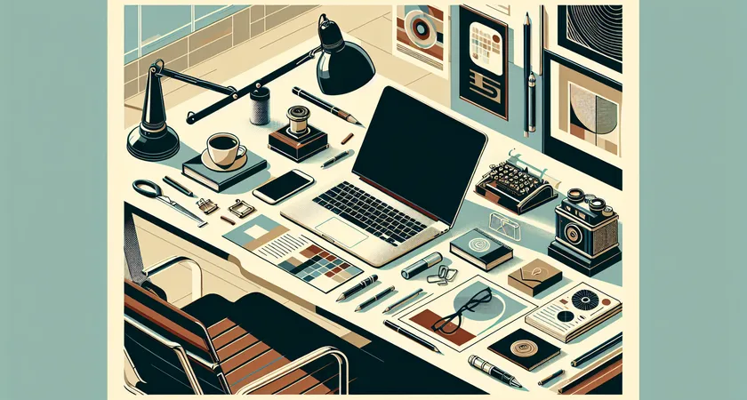 Un ordinateur portable sur un bureau