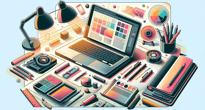 Un ordinateur portable sur un bureau