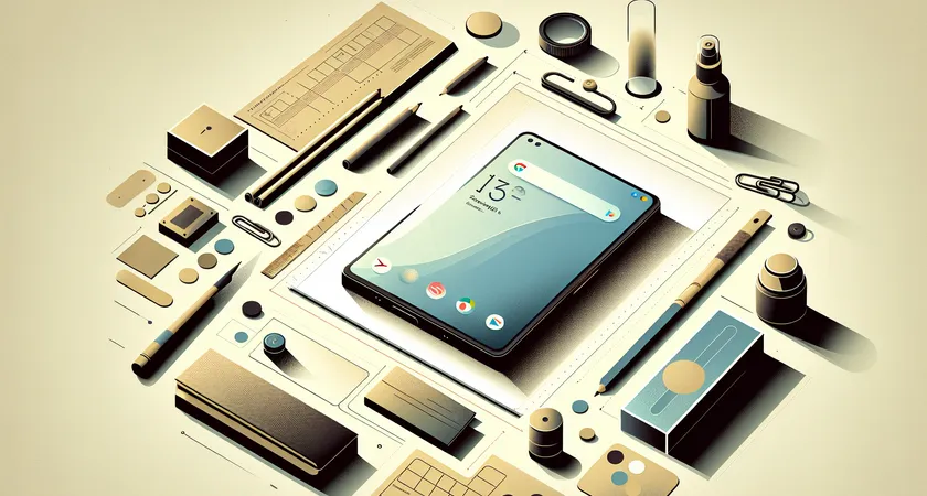 Un smartphone sur une table