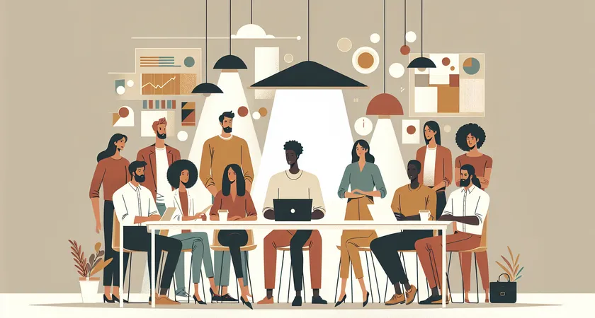 Des personnes en réunion dans un espace de coworking