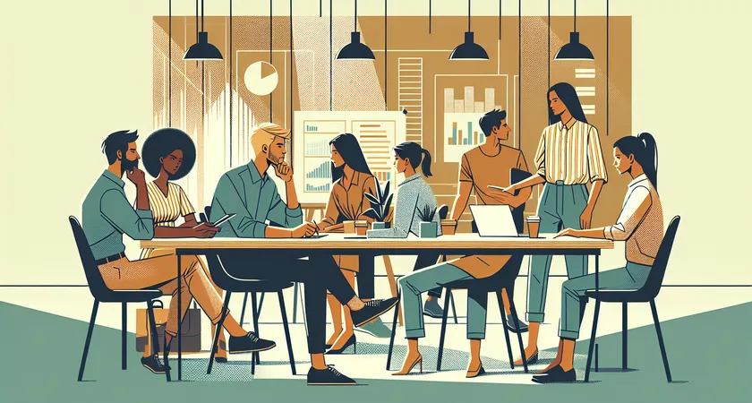 Des personnes en réunion dans un espace de coworking