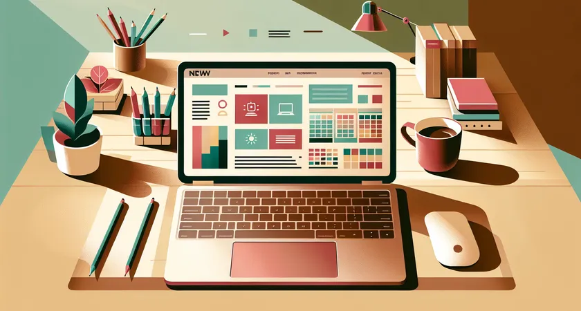 Un ordinateur portable sur un bureau