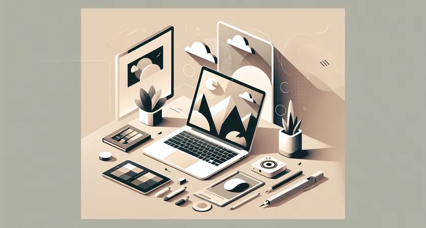 Un ordinateur portable sur un bureau