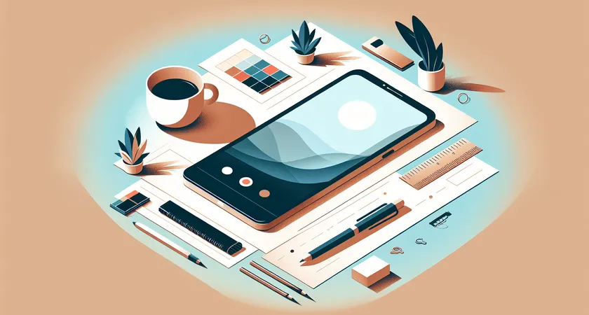 Un smartphone sur une table