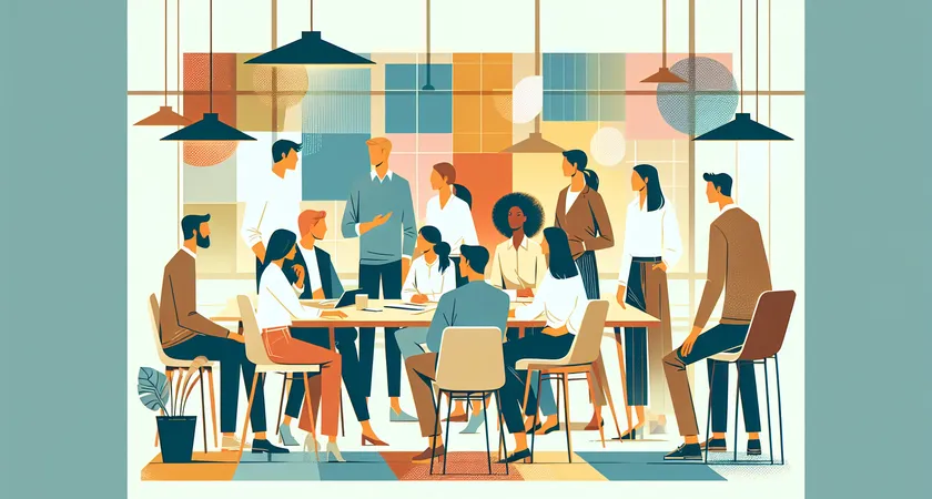 Des personnes en réunion dans un espace de coworking