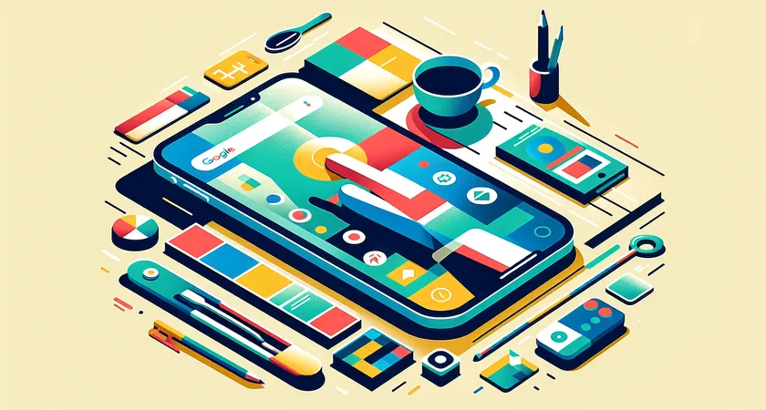 Un smartphone sur une table