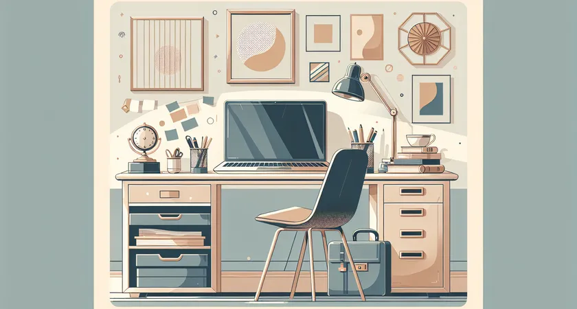 Un ordinateur portable sur un bureau