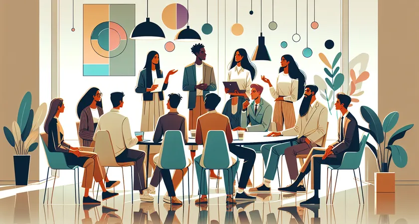 Des personnes en réunion dans un espace de coworking