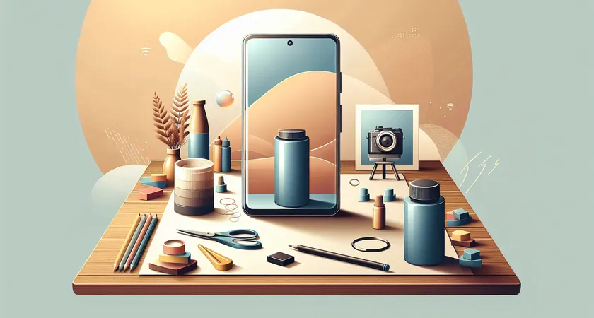 Un smartphone sur une table