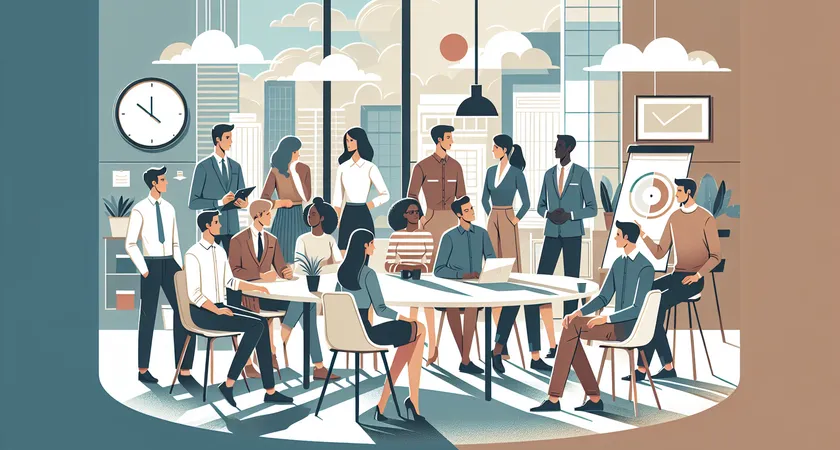 Des personnes en réunion dans un espace de coworking