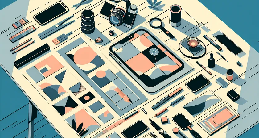 Un smartphone sur une table