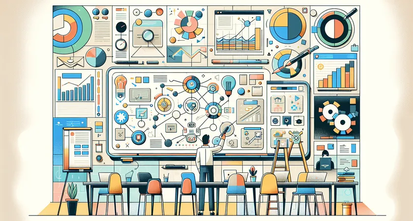 Un tableau blanc avec des schémas